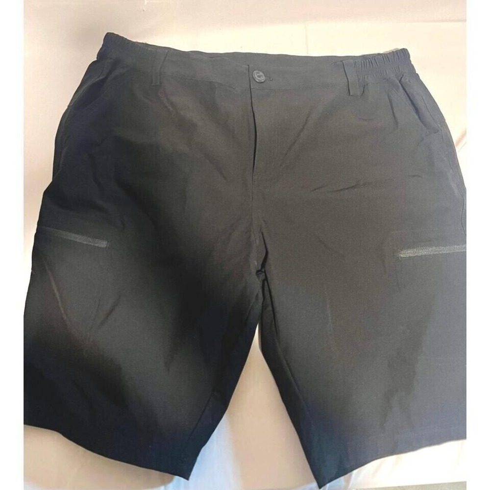 willit Quick Dry Cargo Shorts Zipper Pockets‎ Stretch Black XL 0122